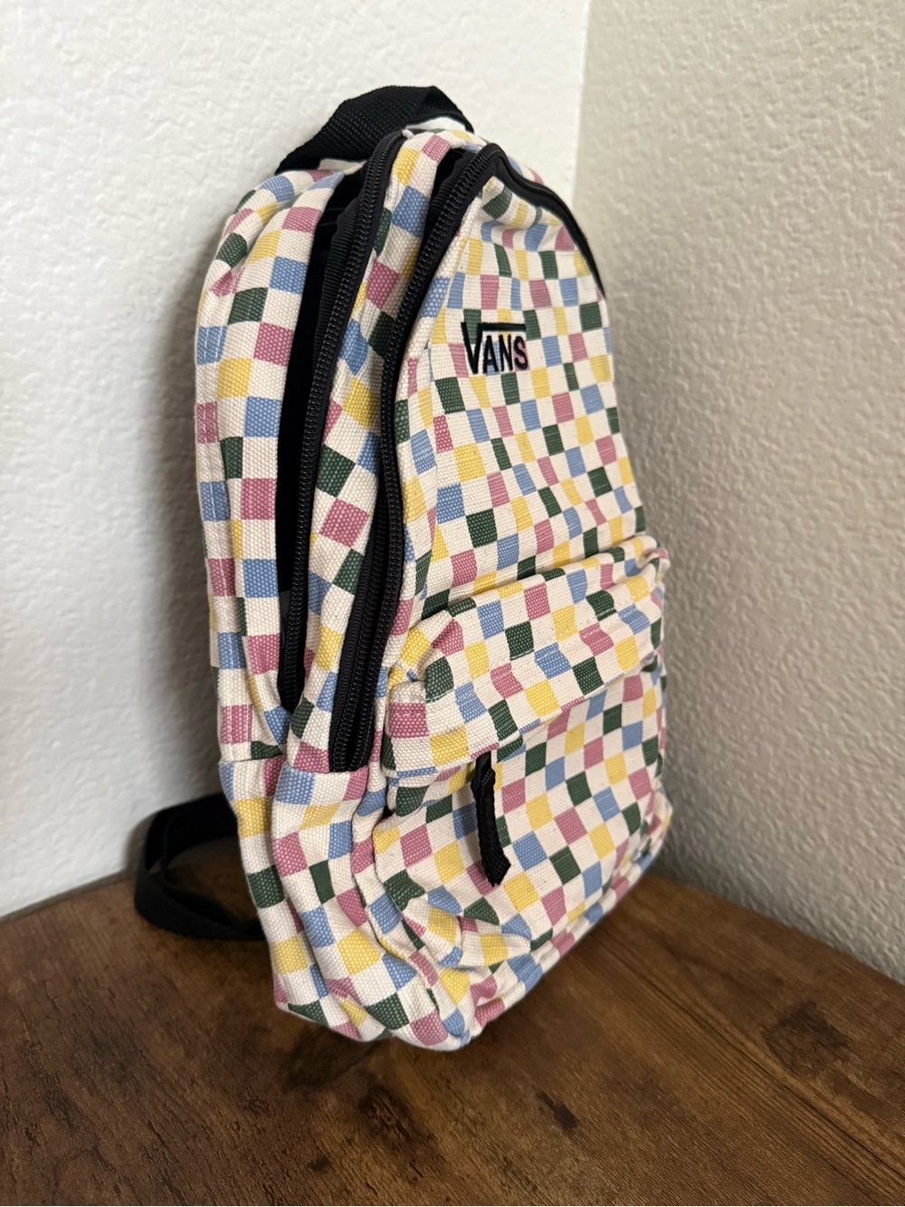 Vans Novelty Bounds Multicolored Unisex Checkerboard Backpack Out of Stock - Picture 4 of 7